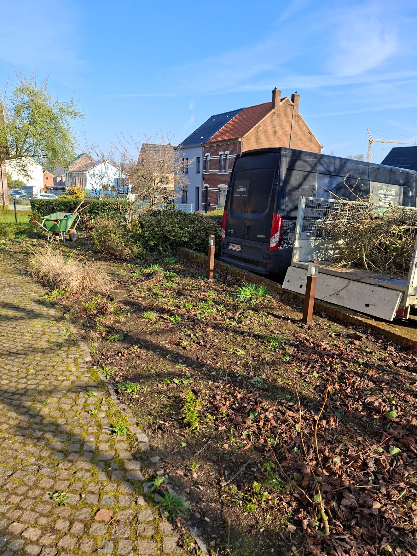 Verwilderde tuin vóór aanleg